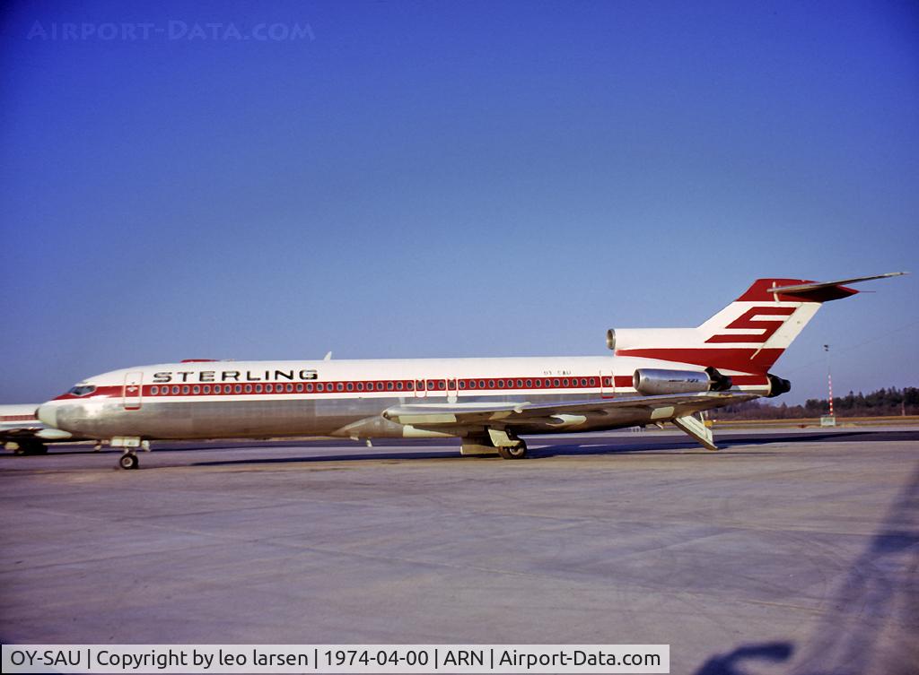 OY-SAU, 1973 Boeing 727-2J4 C/N 20764, Stockholm Arlanda 5.1974