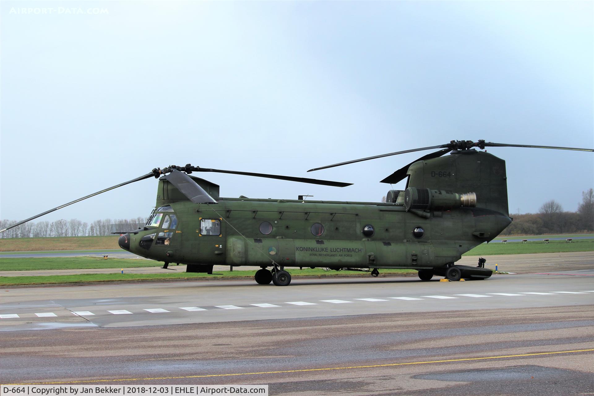 D-664, Boeing CH-47D Chinook C/N M.3664/NL-004, Lelystad Airport for a quick repair