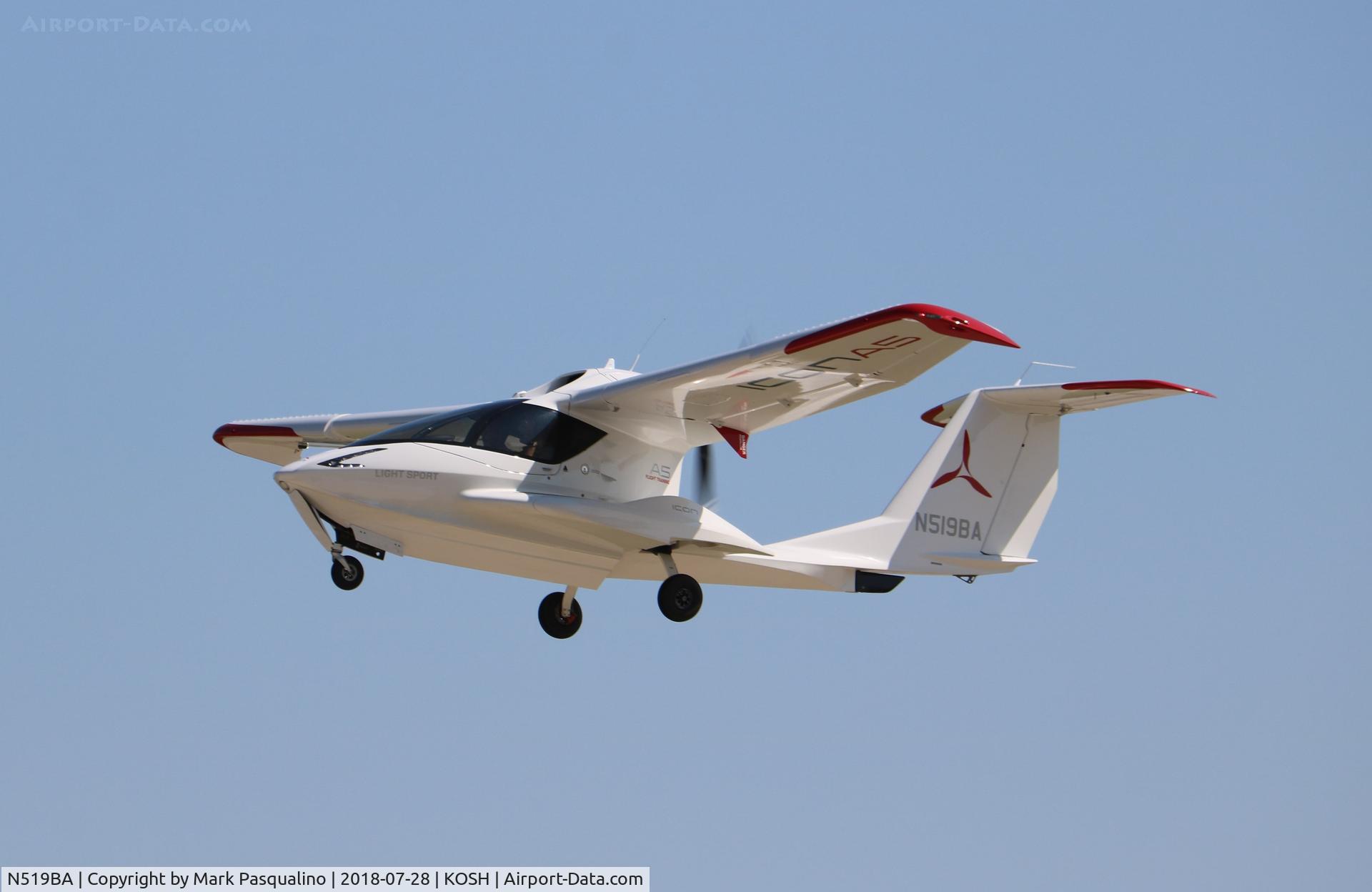 N519BA, 2016 ICON Aircraft A5 C/N 00013, Icon A5