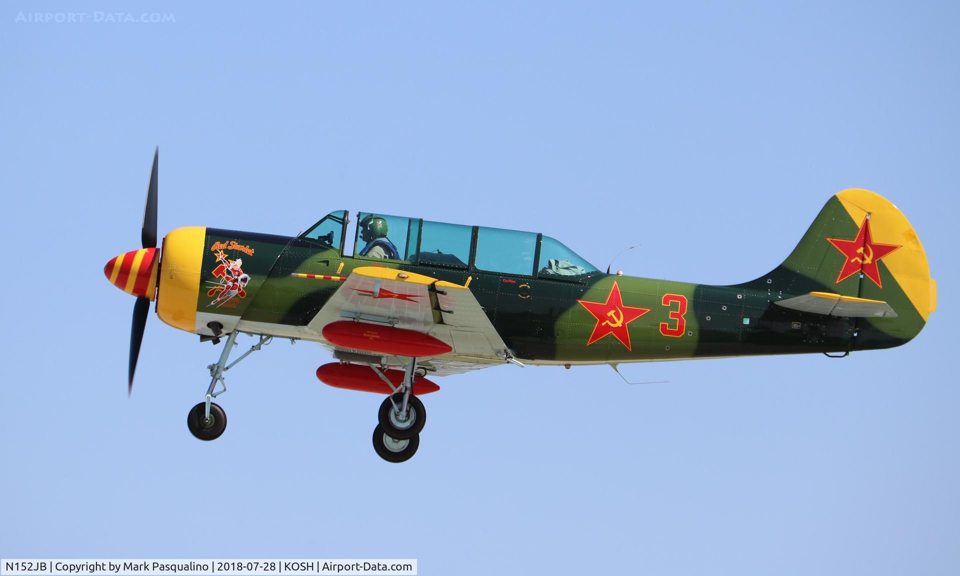 N152JB, 1981 Yakovlev (Aerostar) Yak-52 C/N 811403, YAK-52