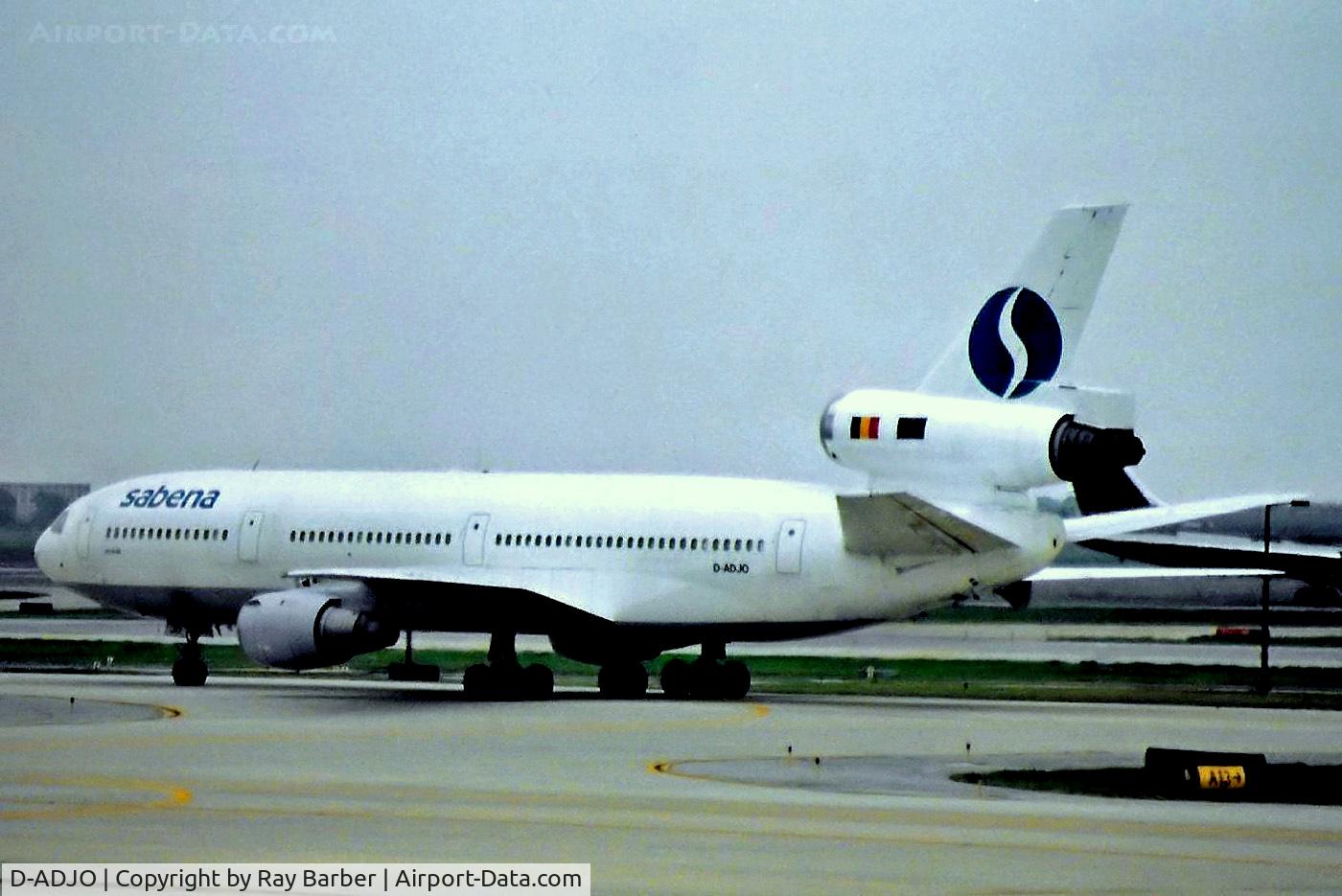 D-ADJO, 1975 McDonnell Douglas DC-10-30 C/N 47928, D-ADJO   McDonnell Douglas DC-10-30 [47928] (Sabena) @1995