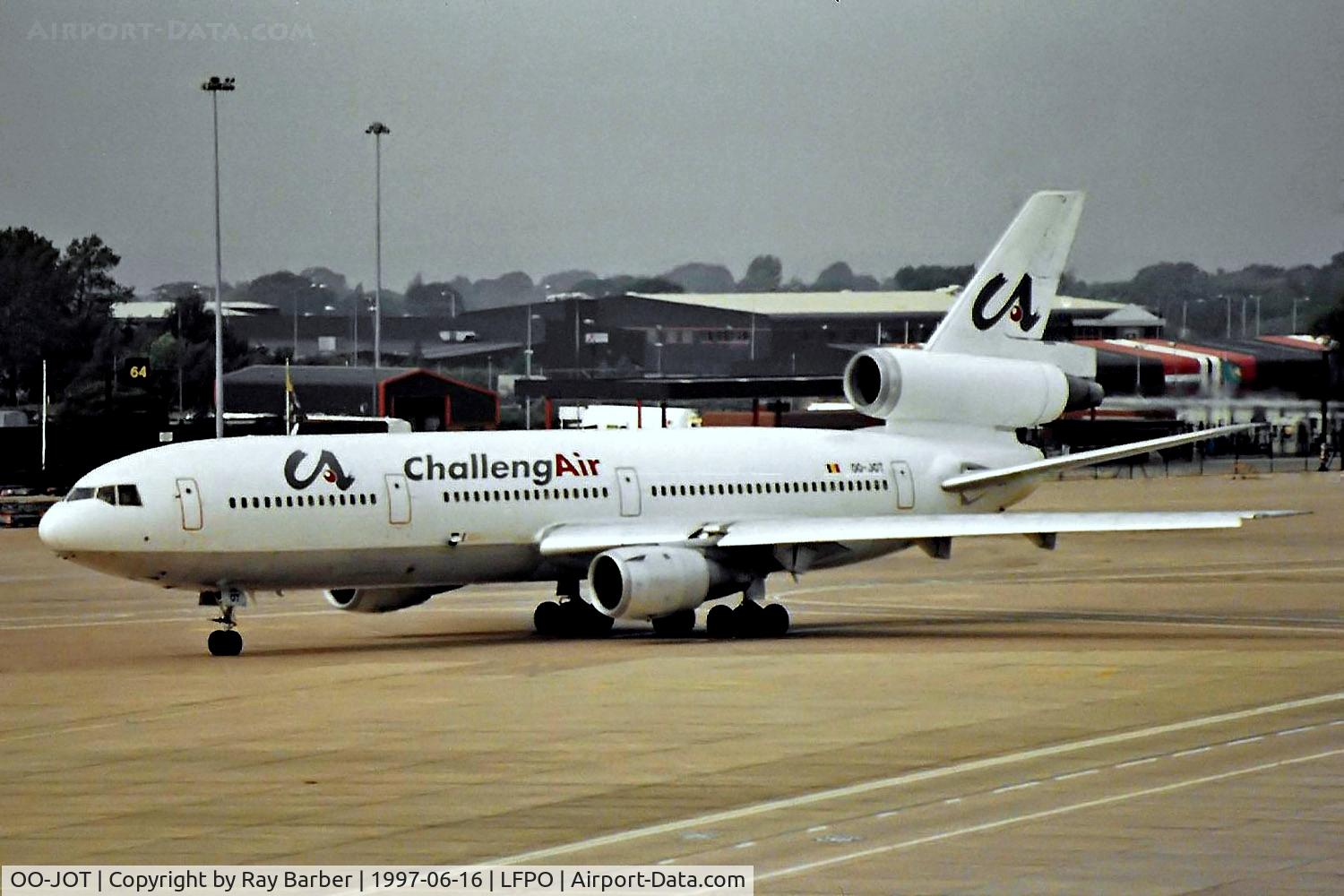 OO-JOT, 1973 McDonnell Douglas DC-10-30 C/N 46850, OO-JOT   McDonnell Douglas DC-10-30 [46850] (ChallengAir) Paris Orly~F 16/06/1997
