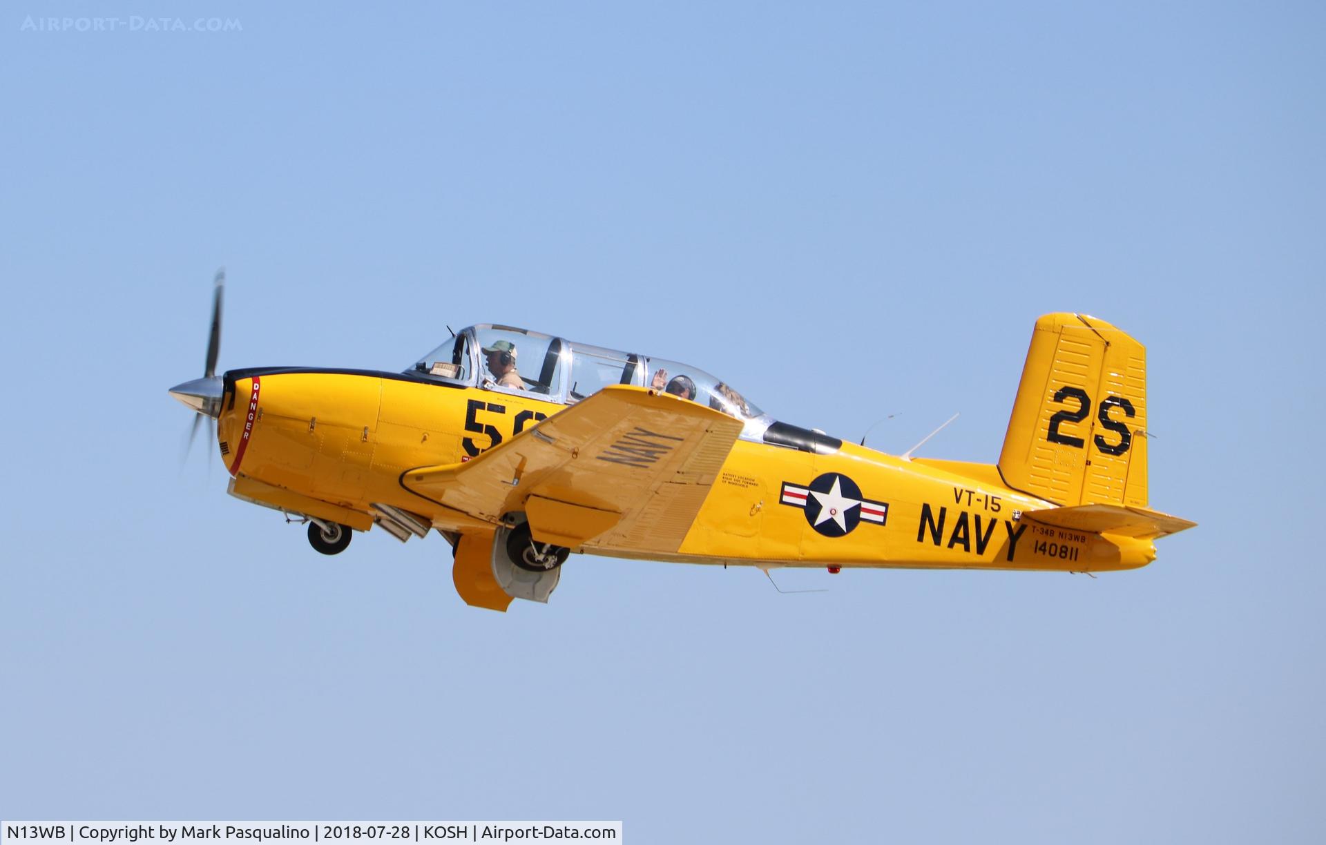N13WB, 1956 Beech D-45 Mentor C/N BG-145, Beech T-34B