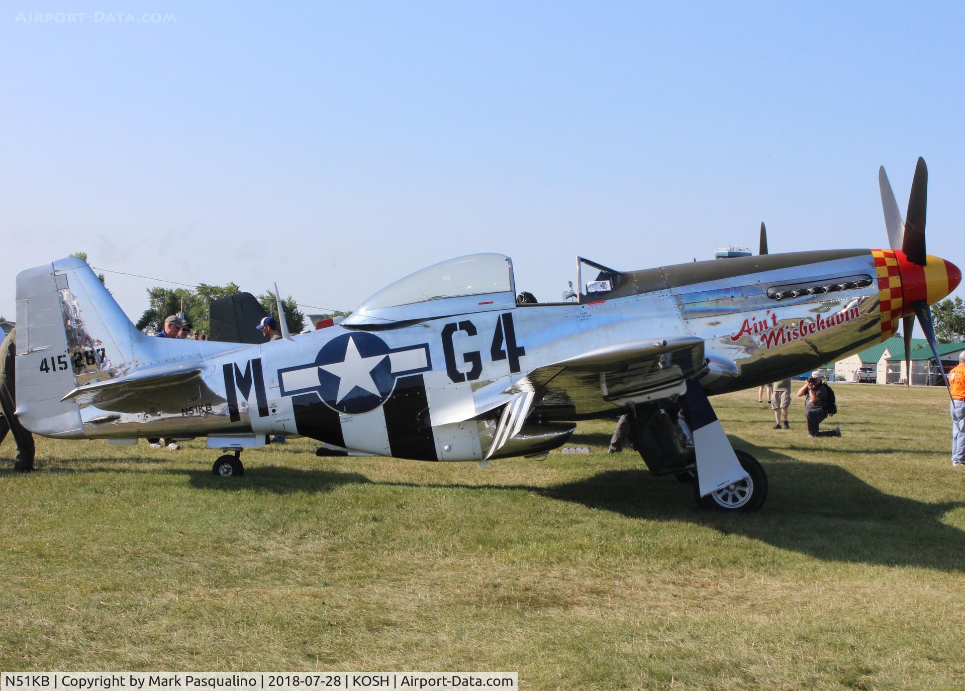 N51KB, 1961 North American F-51D Mustang C/N 44-74009, North American P-51D