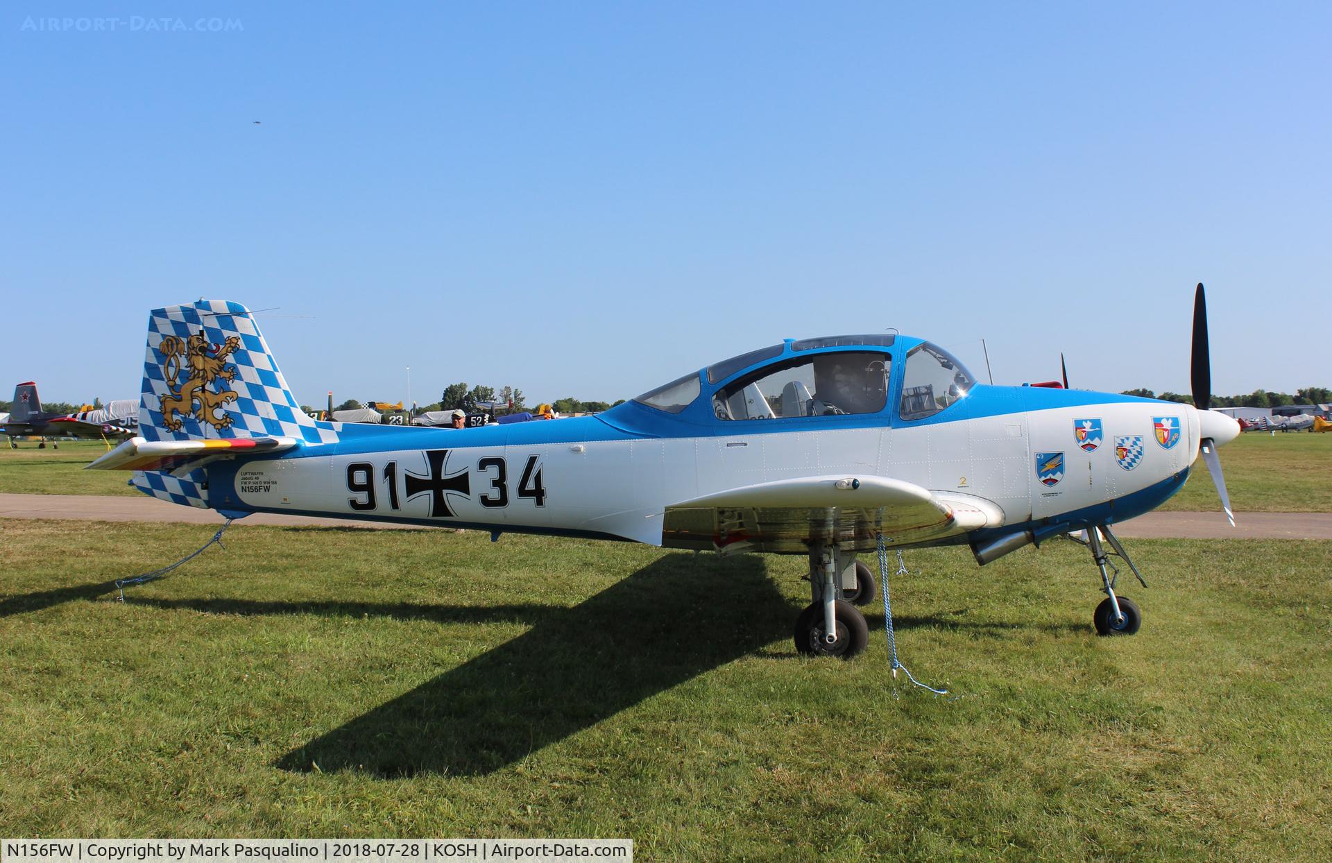 N156FW, 1960 Piaggio FW-149D C/N 156, Focke-Wulf FWP-149D