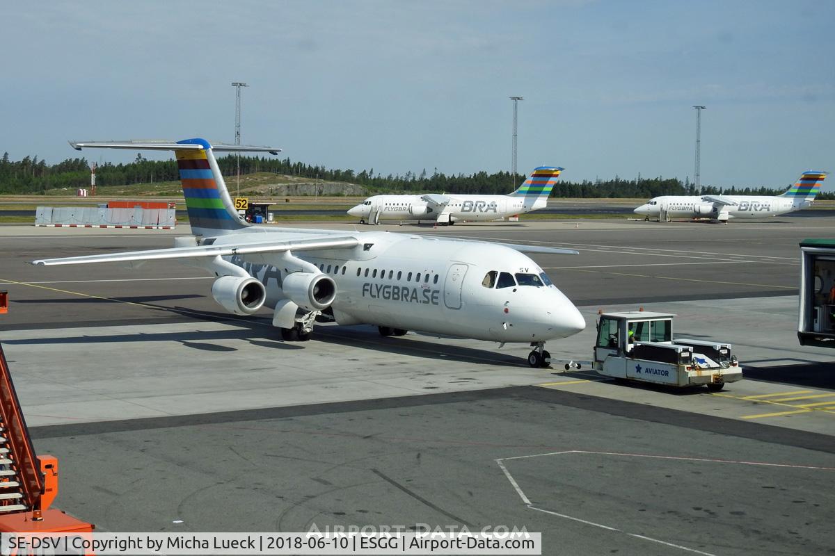 SE-DSV, 1994 British Aerospace Avro 146-RJ100A C/N E3250, At Landvetter