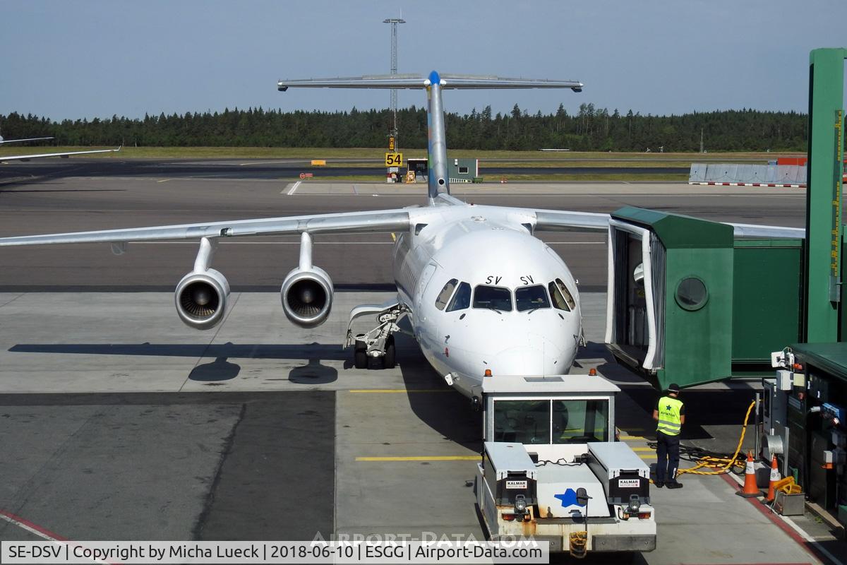 SE-DSV, 1994 British Aerospace Avro 146-RJ100A C/N E3250, At Landvetter