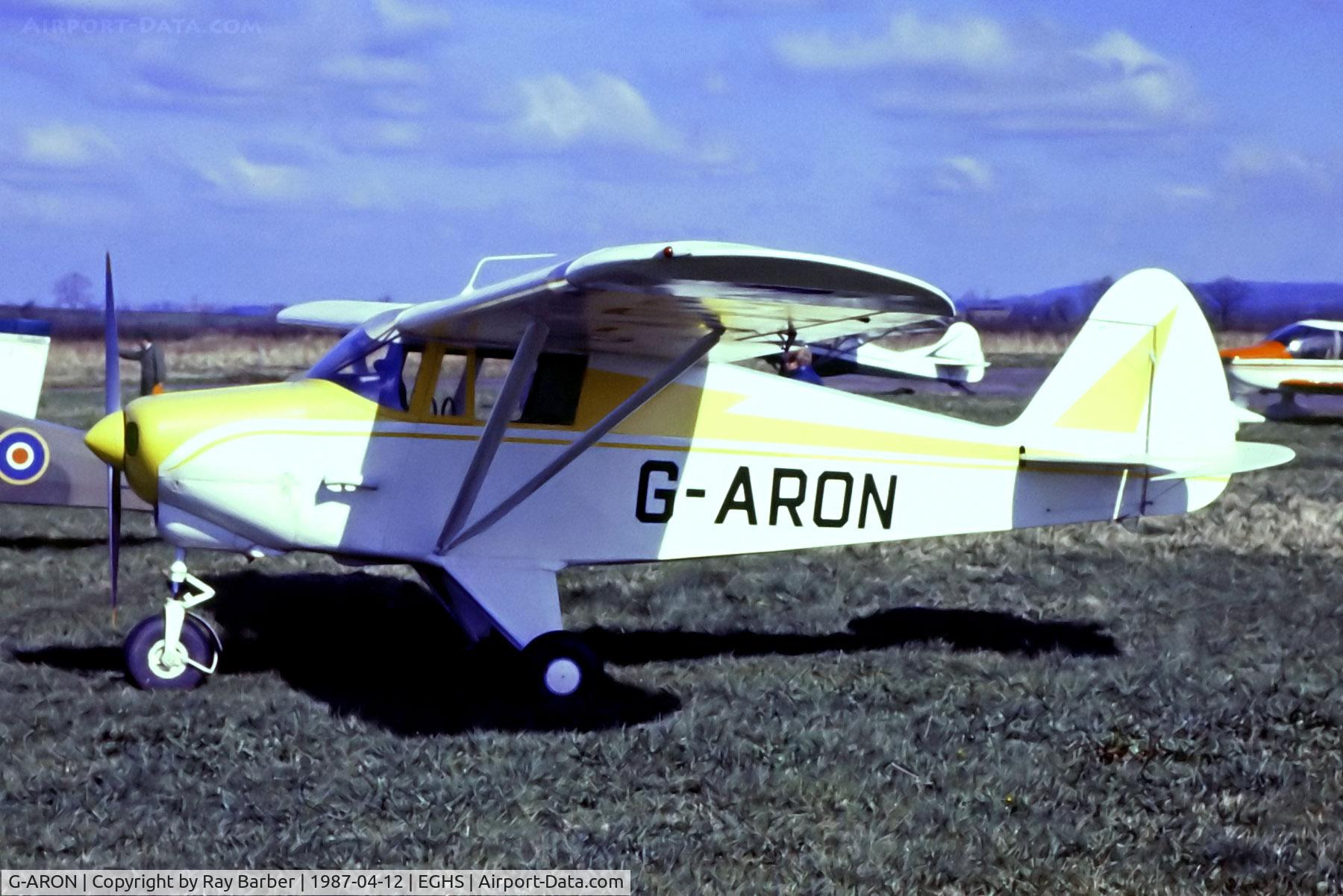 G-ARON, 1961 Piper PA-22-108 Colt Colt C/N 22-8822, G-ARON   Piper PA-22-108 Colt [22-8822] Henstridge~G 12/04/1987