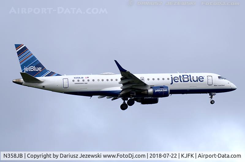 N358JB, 2013 Embraer 190AR (ERJ-190-100IGW) C/N 19000618, Embraer 190AR (ERJ-190-100IGW) 
