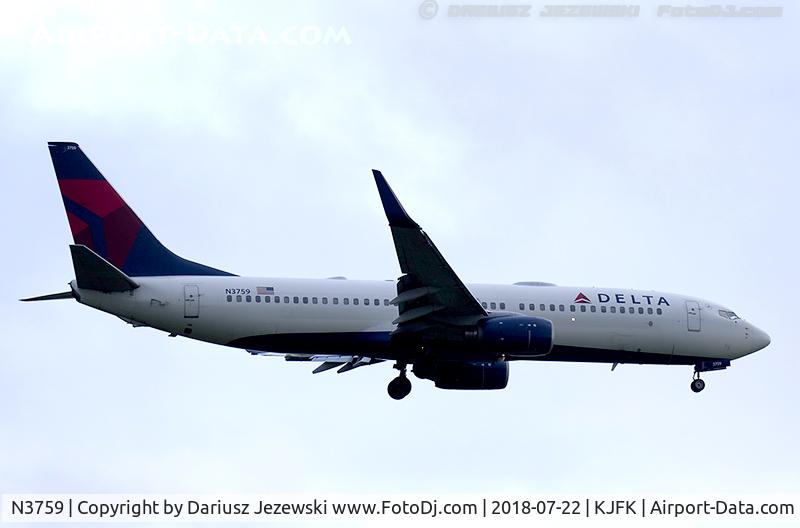 N3759, 2001 Boeing 737-832 C/N 30815, Boeing 737-832 - Delta Air Lines  C/N 30815, N3759