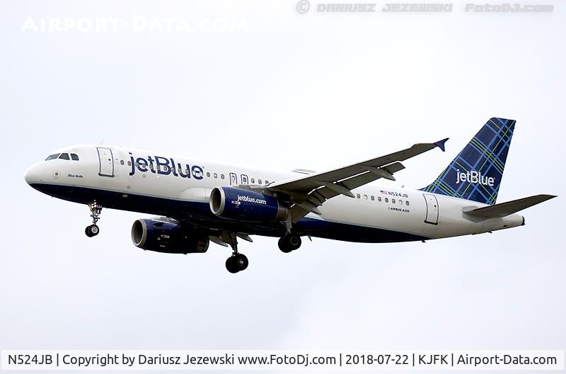N524JB, 2001 Airbus A320-232 C/N 1528, Airbus A320-232 