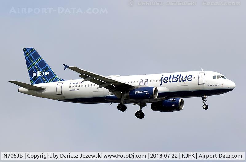 N706JB, 2008 Airbus A320-232 C/N 3451, Airbus A320-232 