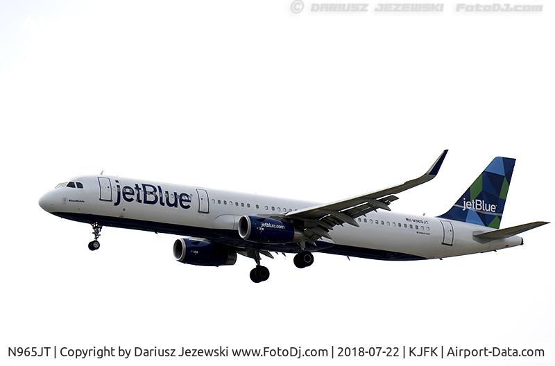 N965JT, 2016 Airbus A321-231 C/N 6512, Airbus A321-231 - JetBlue Airways  C/N 6512, N965JT