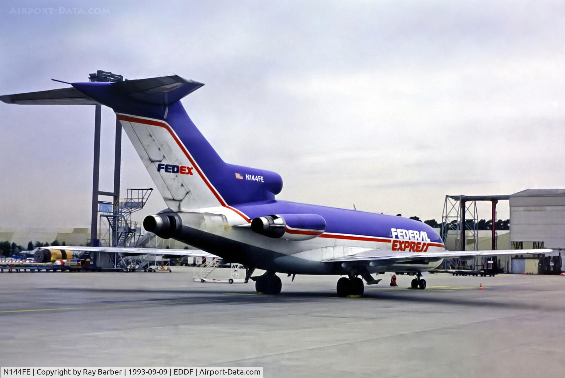 N144FE, 1966 Boeing 727-21C C/N 19137, N144FE   Boeing 727-21C [19137] (Federal Express) Frankfurt Int'l~D 09/09/1993
