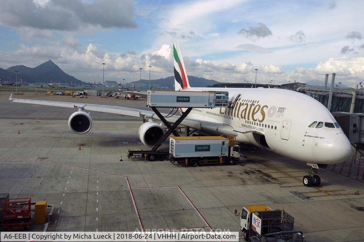 A6-EEB, 2012 Airbus A380-861 C/N 109, At Hong Kong
