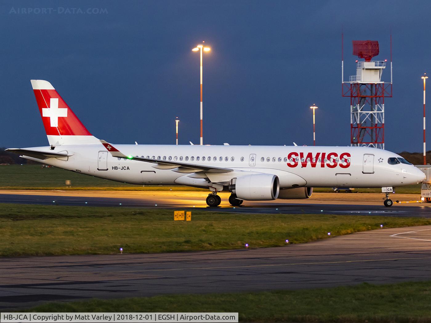 HB-JCA, 2017 Bombardier CSeries CS300 (BD-500-1A11) C/N 55010, Being towed