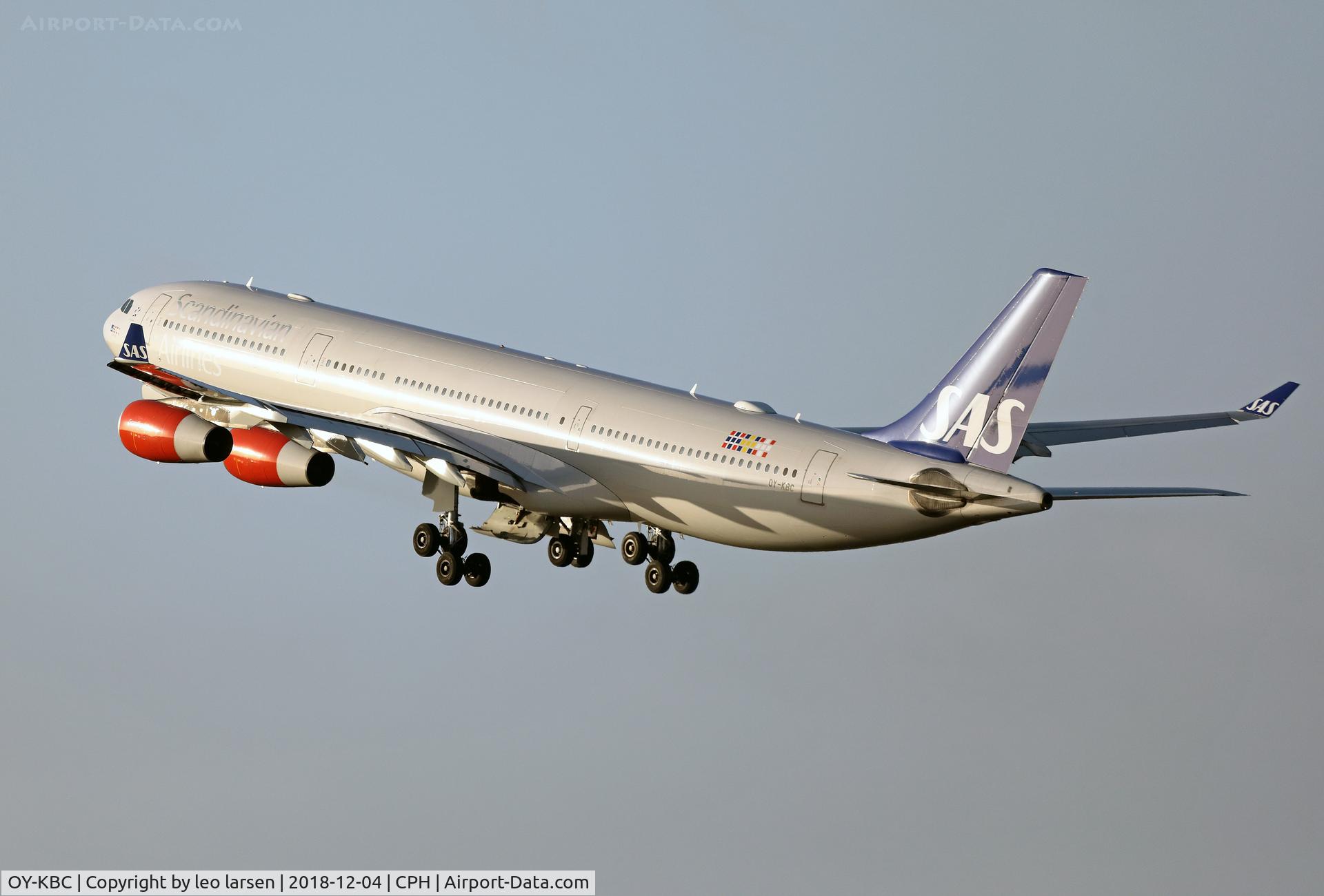 OY-KBC, 2002 Airbus A340-313X C/N 467, Copenhagen 4.12.2018