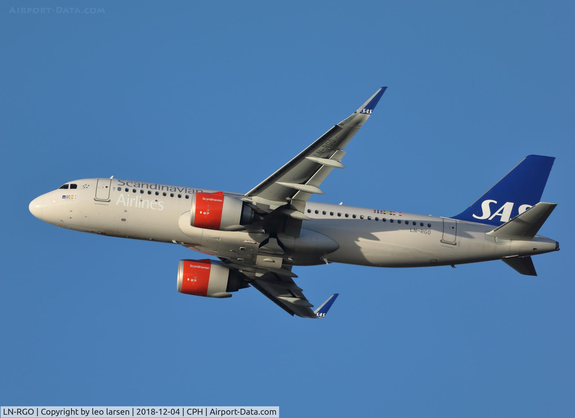 LN-RGO, 2016 Airbus A320-251N C/N 7352, Copenhagen 4.12.2018