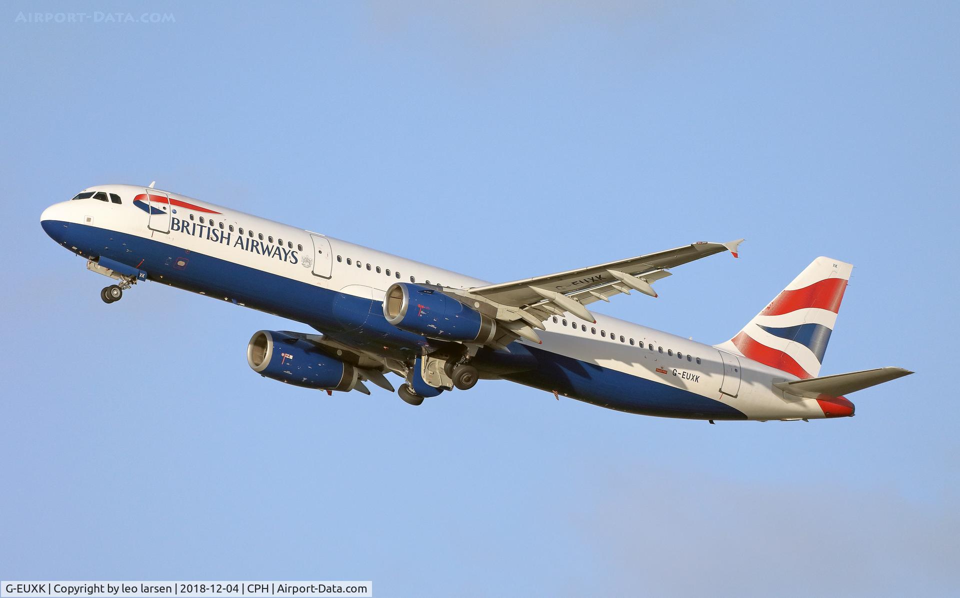 G-EUXK, 2007 Airbus A321-231 C/N 3235, Copenhagen 4.12.2018