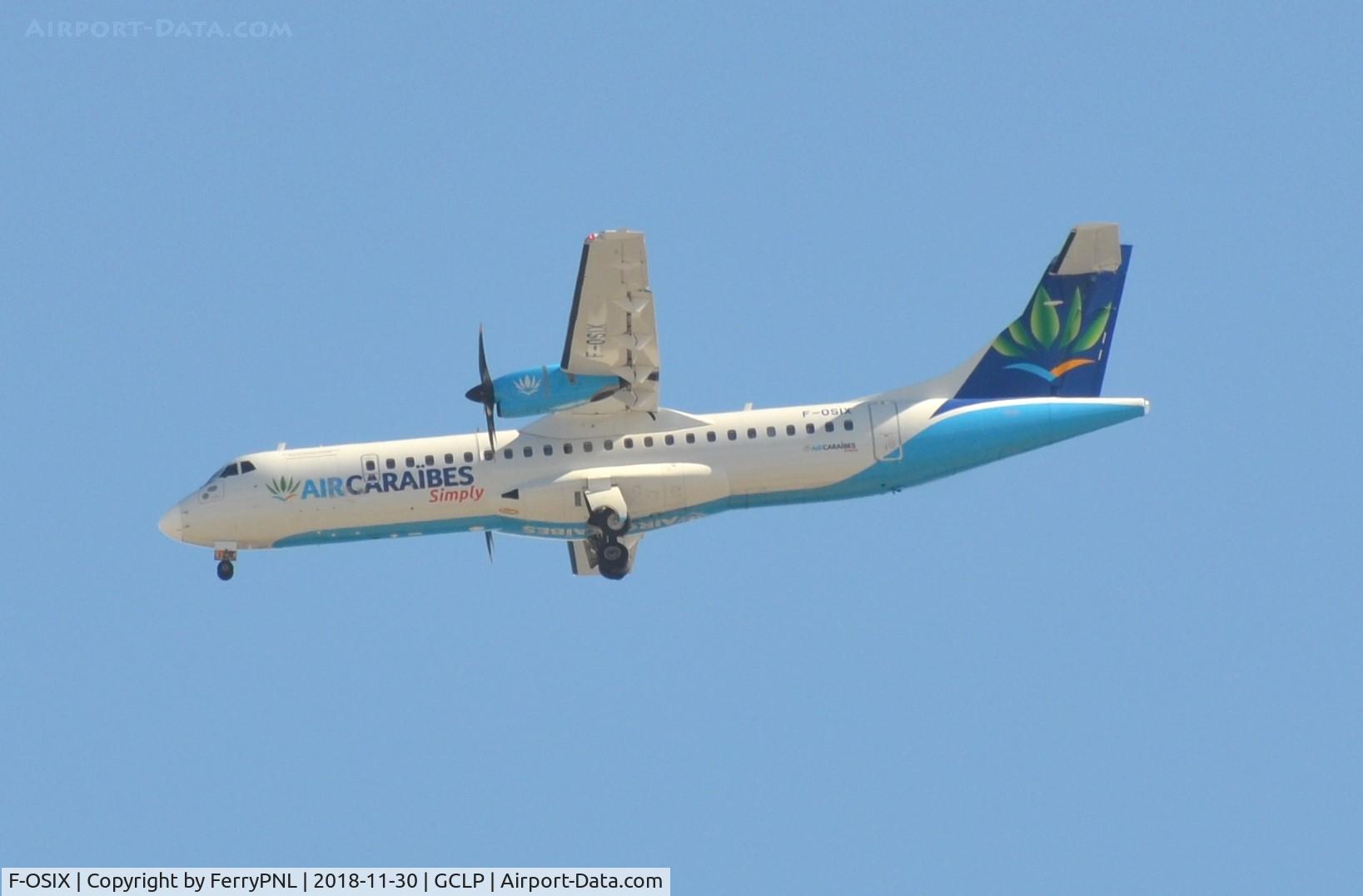 F-OSIX, 2016 ATR 72-600 (72-212A) C/N 1384, Arrival of Air Caraibes ATR72 ferry flight from Dinard, France.