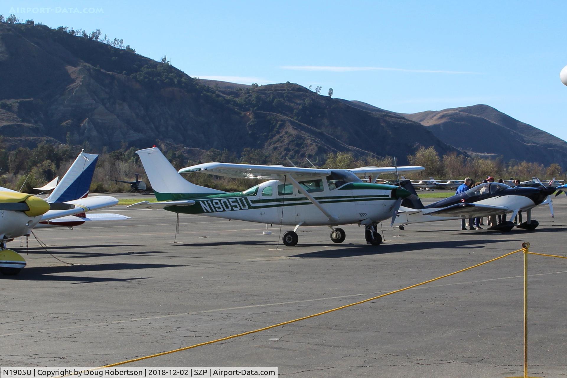 N1905U, 1973 Cessna U206F Stationair C/N U20602275, 1973 Cessna U206F STATIONAIR, Continental IO-520 285 Hp, six seats, on Transient Ramp