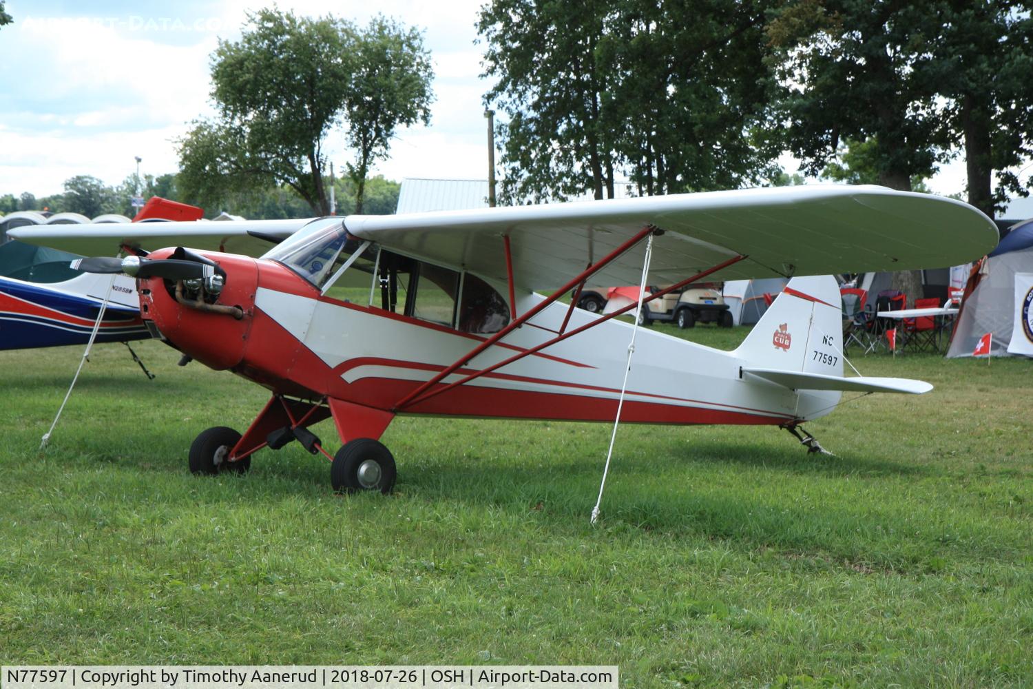 N77597, 1946 Piper J3C-65 Cub C/N 22088, 1946 Piper J3C-65, c/n: 22088