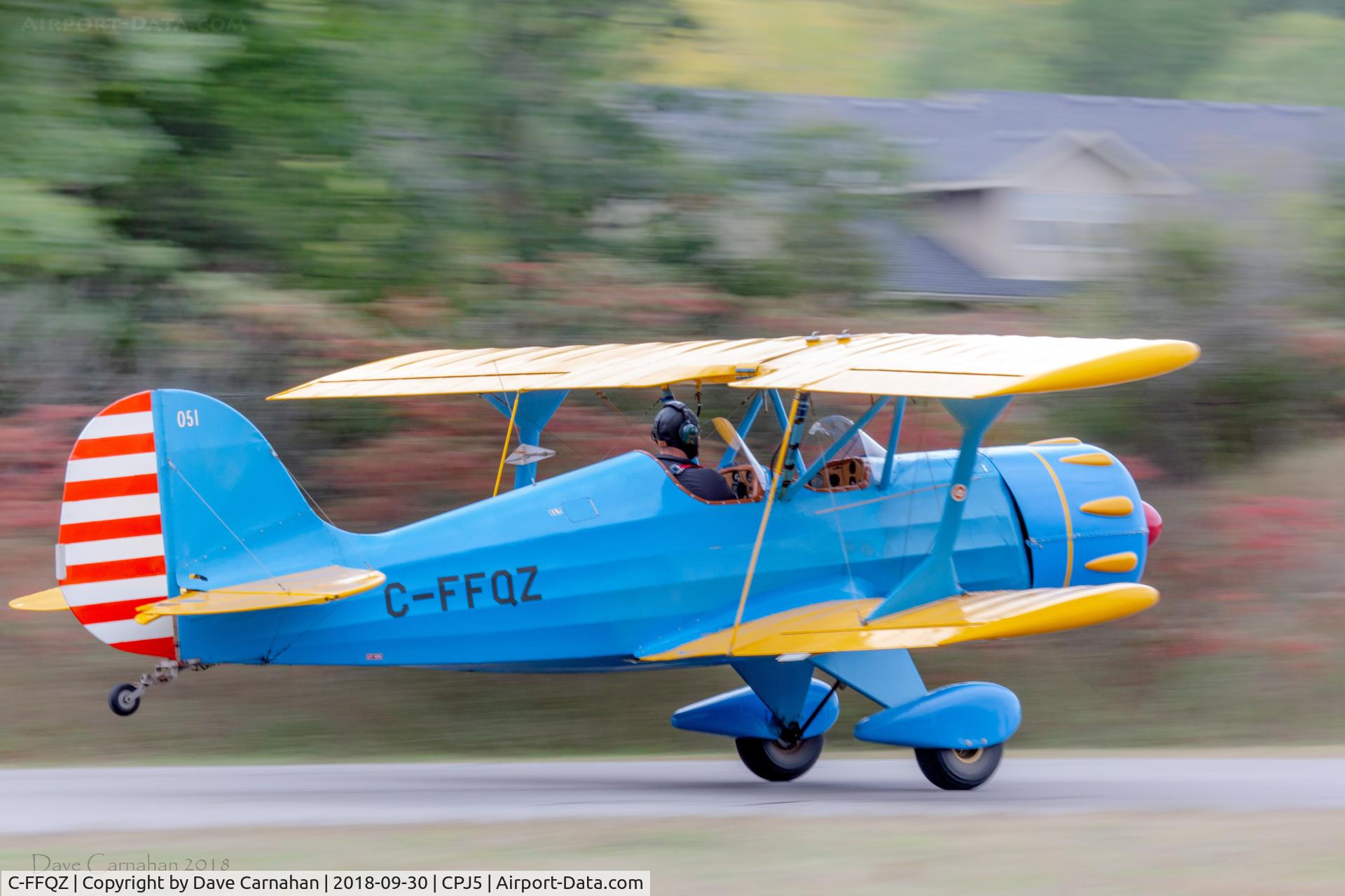 C-FFQZ, 1989 Murphy Renegade Spirit C/N 051, Take-off on runway 27, Oak Hills Flying Club, Stirling, Ontario, Canada