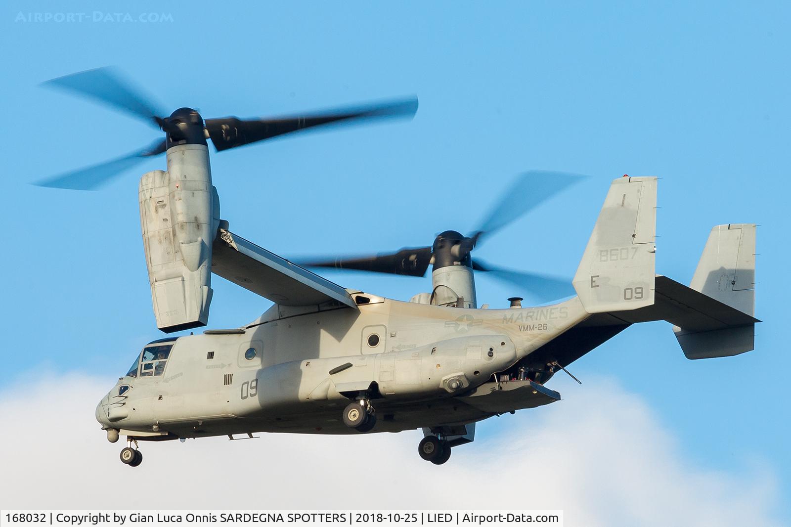 168032, Bell-Boeing MV-22B Osprey C/N D0162, LANDING 35R