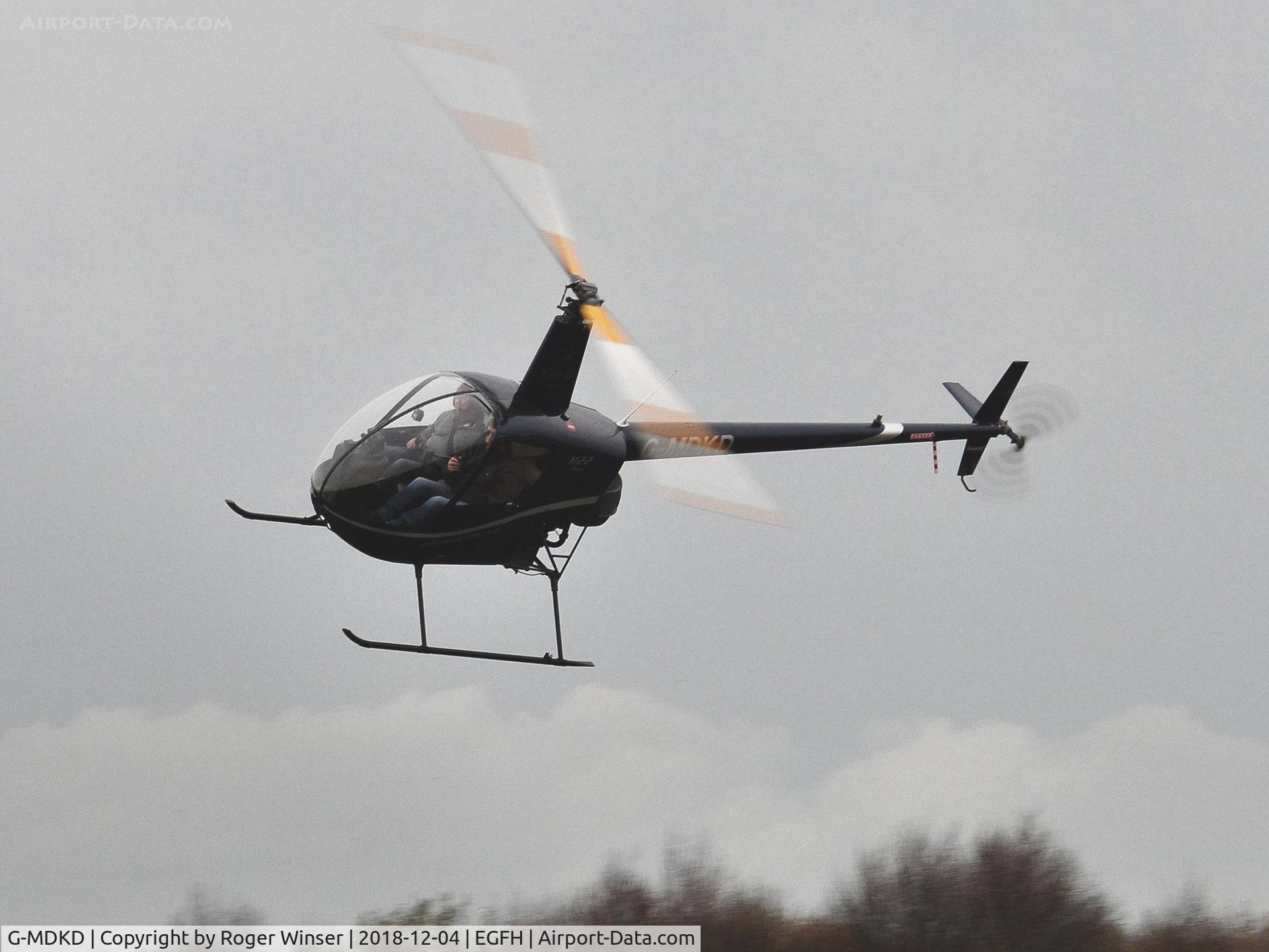 G-MDKD, 1990 Robinson R22 Beta C/N 1247, Resident R-22 operated by HeliAir-Wales.