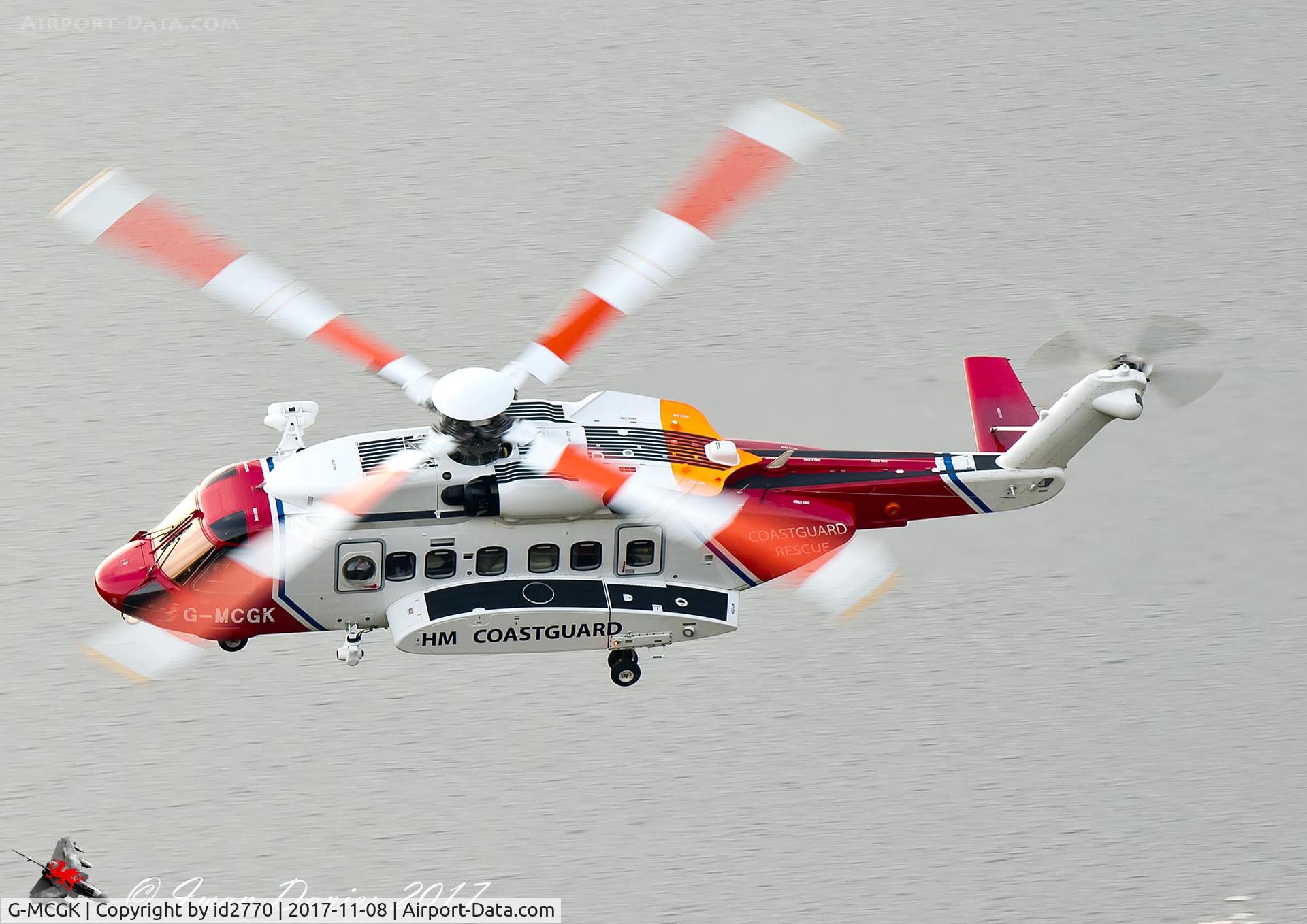 G-MCGK, 2014 Sikorsky S-92A C/N 920251, Low Level NAVEX in North Wales