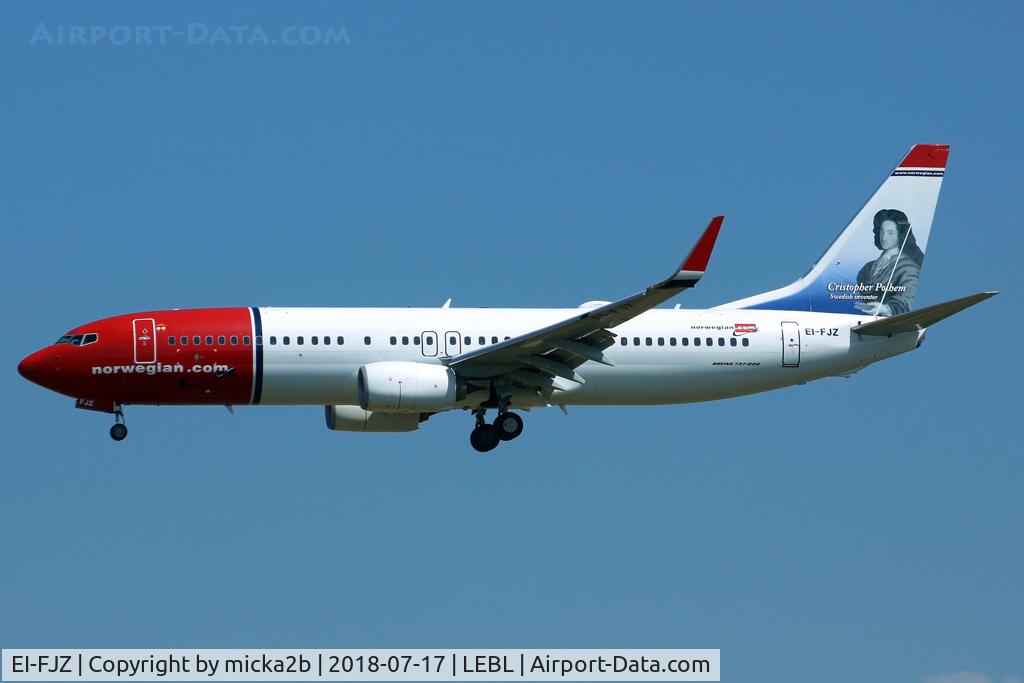 EI-FJZ, 2016 Boeing 737-800 C/N 42082, Landing