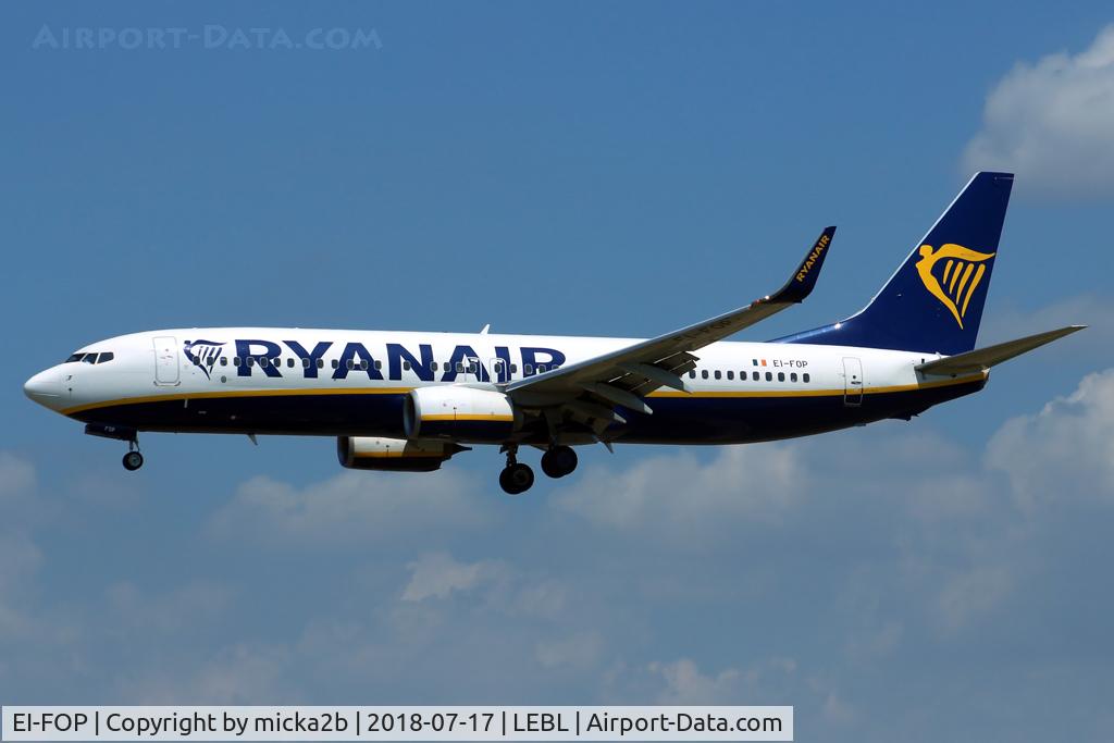 EI-FOP, 2016 Boeing 737-8AS C/N 44723, Landing