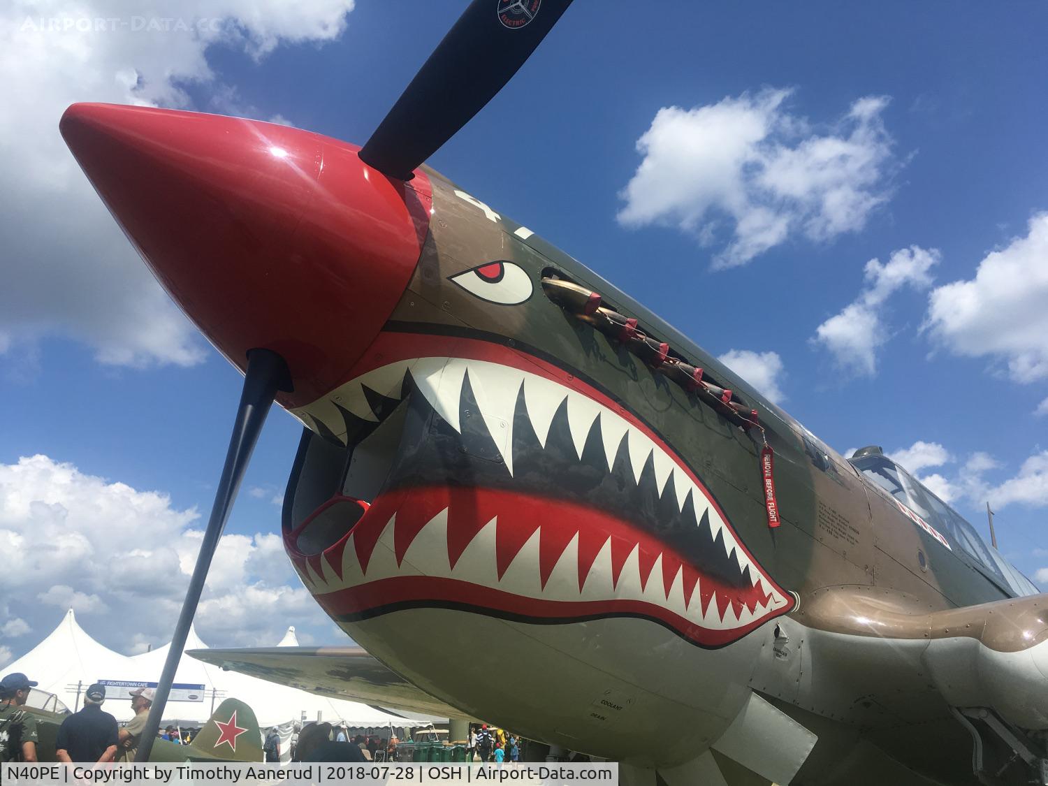 N40PE, 1942 Curtiss P-40E C/N AK905, 1942 Curtiss P-40E, c/n: AK905