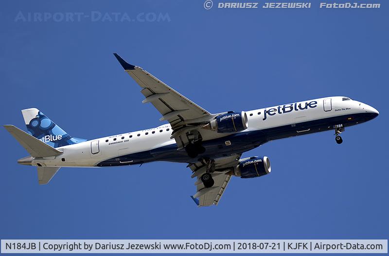 N184JB, 2005 Embraer 190AR (ERJ-190-100IGW) C/N 19000008, Embraer 190AR (ERJ-190-100IGW) 