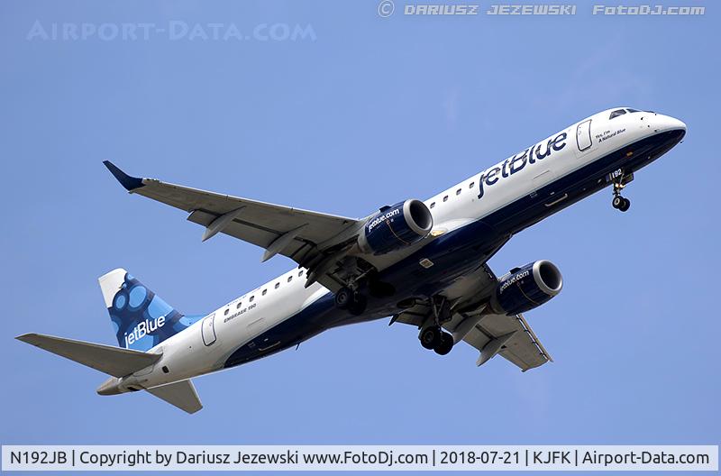 N192JB, 2005 Embraer 190AR (ERJ-190-100IGW) C/N 19000014, Embraer 190AR (ERJ-190-100IGW) 