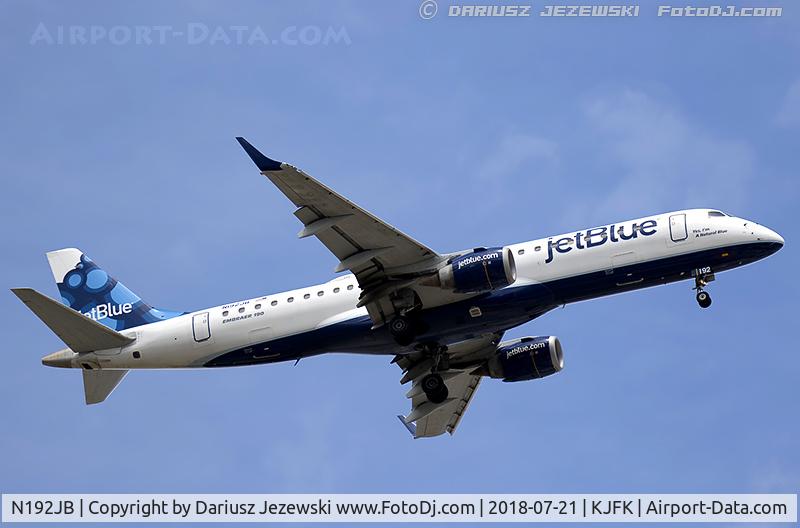 N192JB, 2005 Embraer 190AR (ERJ-190-100IGW) C/N 19000014, Embraer 190AR (ERJ-190-100IGW) 