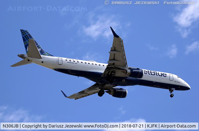 N306JB, 2009 Embraer ERJ-190-100 IGW 190AR C/N 19000272, Embraer 190AR (ERJ-190-100IGW) 