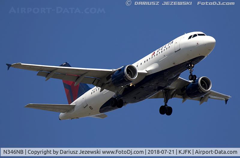 N346NB, 2002 Airbus A319-114 C/N 1796, Airbus A319-114 - Delta Air Lines  C/N 1796, N346NB