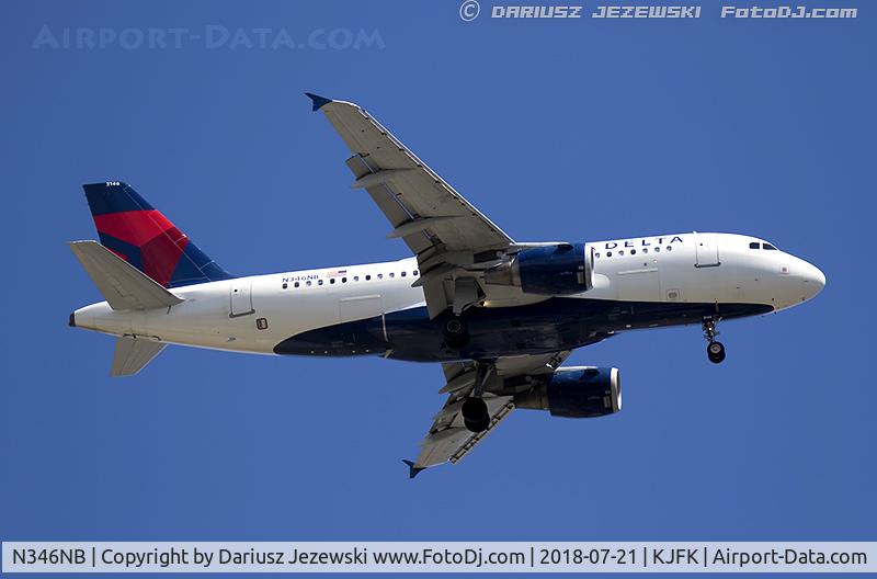 N346NB, 2002 Airbus A319-114 C/N 1796, Airbus A319-114 - Delta Air Lines  C/N 1796, N346NB