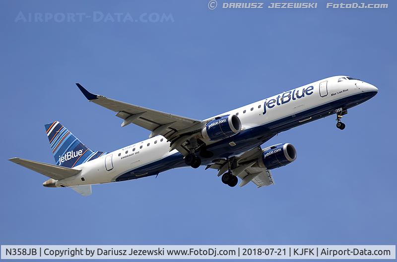 N358JB, 2013 Embraer 190AR (ERJ-190-100IGW) C/N 19000618, Embraer 190AR (ERJ-190-100IGW) 