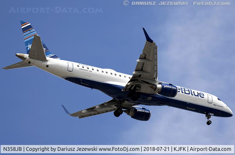 N358JB, 2013 Embraer 190AR (ERJ-190-100IGW) C/N 19000618, Embraer 190AR (ERJ-190-100IGW) 