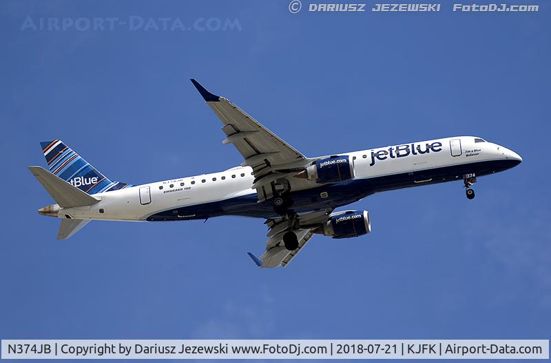 N374JB, 2013 Embraer ERJ-190-100 IGW 190AR C/N 19000629, Embraer 190AR (ERJ-190-100IGW) 