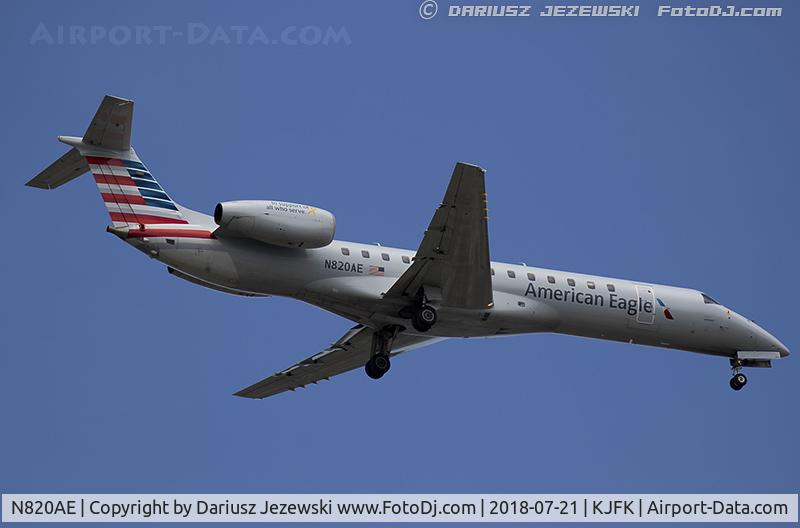 N820AE, 2002 Embraer ERJ-140LR (EMB-135KL) C/N 145576, Embraer ERJ-140LR (EMB-135KL) - American Eagle  C/N 145576, N820AE