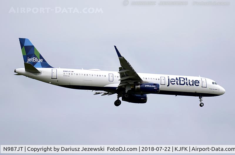 N987JT, 2017 Airbus A321-231 C/N 7855, Airbus A321-231 