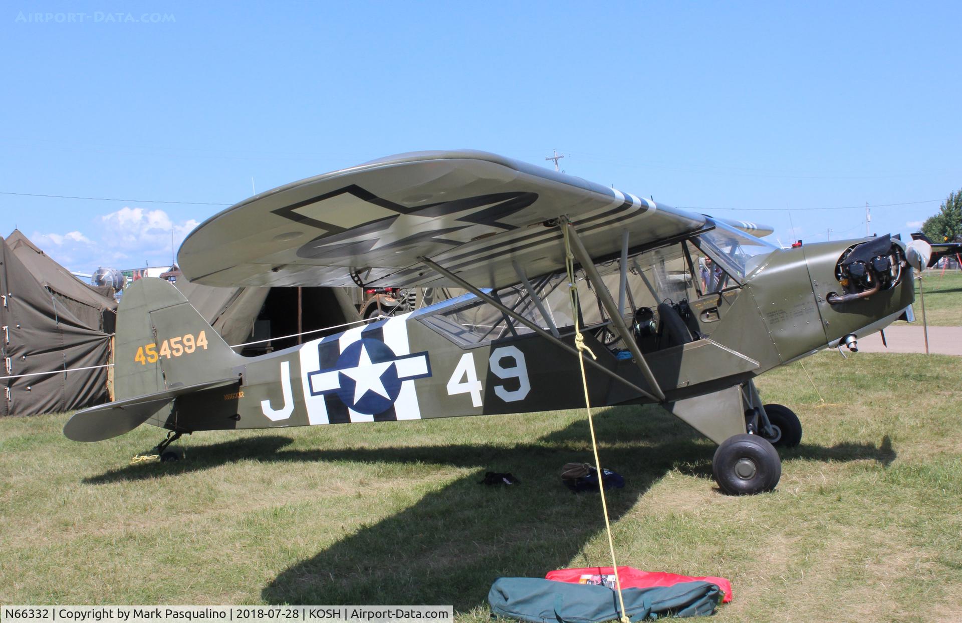 N66332, 1945 Piper L-4J Grasshopper (J3C-65D) C/N 13334, Piper L-4J