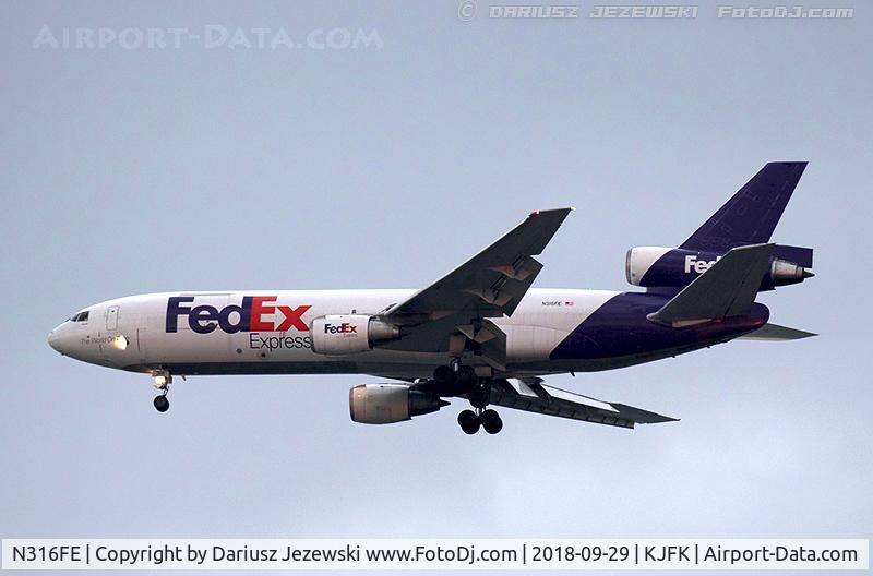 N316FE, 1988 McDonnell Douglas MD-10-30F C/N 48314, McDonnell Douglas (Boeing) MD-10-30F - FedEx - Federal Express  C/N 48314, N316FE