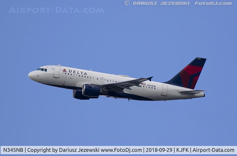 N345NB, 2002 Airbus A319-114 C/N 1774, Airbus A319-114 - Delta Air Lines  C/N 1774, N345NB