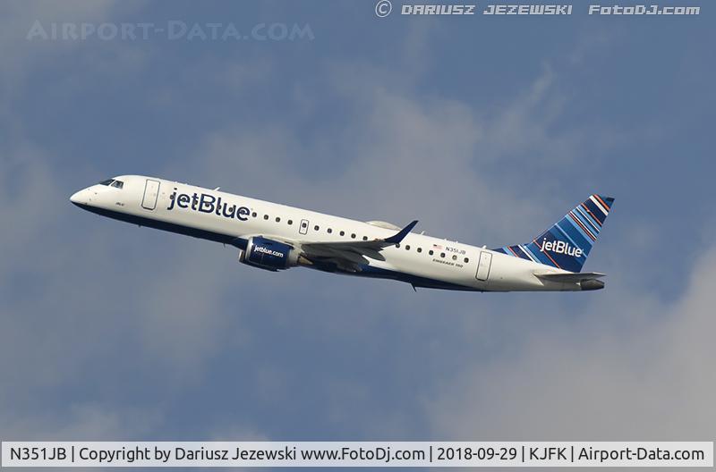 N351JB, 2012 Embraer E190 (ERJ-190-100) C/N 19000549, Embraer 190AR (ERJ-190-100IGW) 