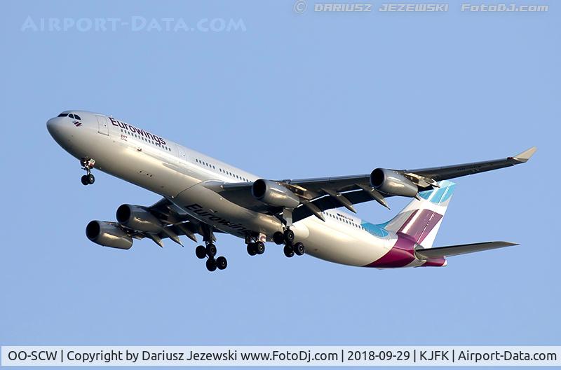 OO-SCW, 2000 Airbus A340-313 C/N 335, Airbus A340-313 - Eurowings  C/N 335, OO-SCW