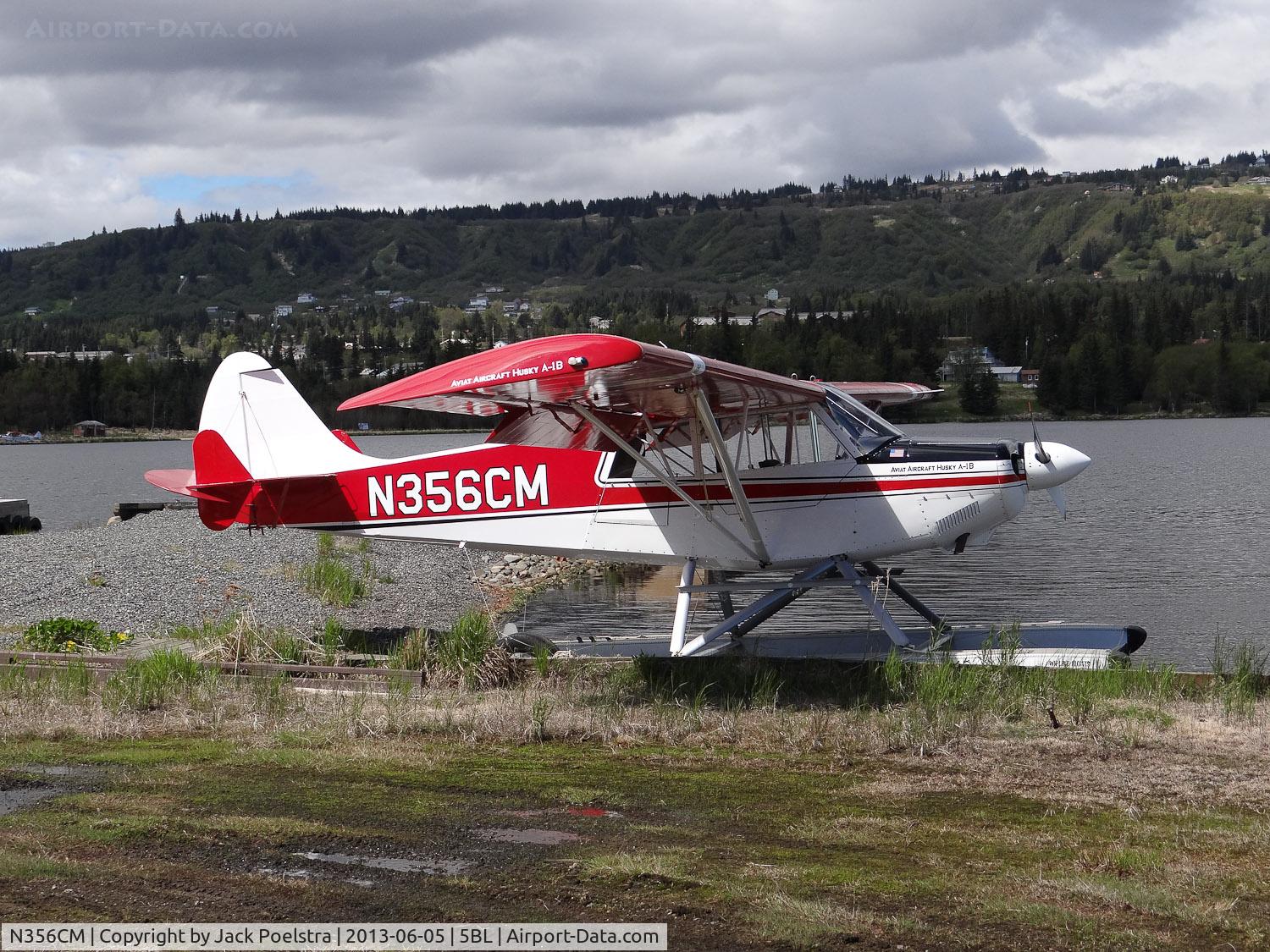 N356CM, 2006 Aviat A-1B Husky C/N 2347, N356CM at Beluga Lake - Homer AK